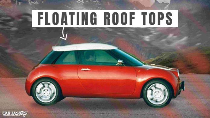 The roof of the car