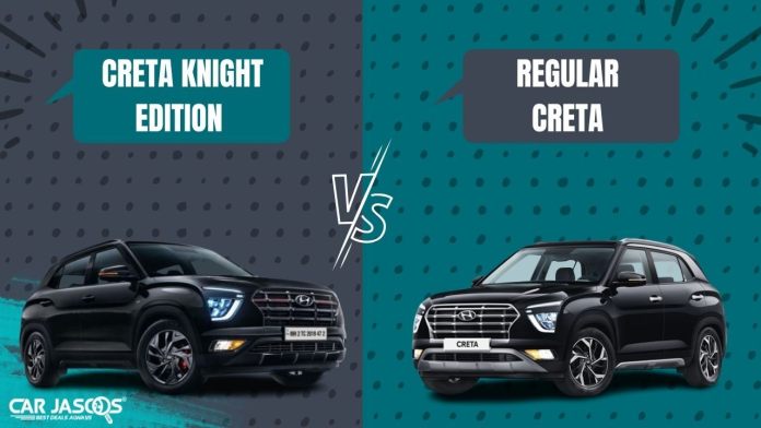 Hyundai Creta Knight Edition and Regular Creta