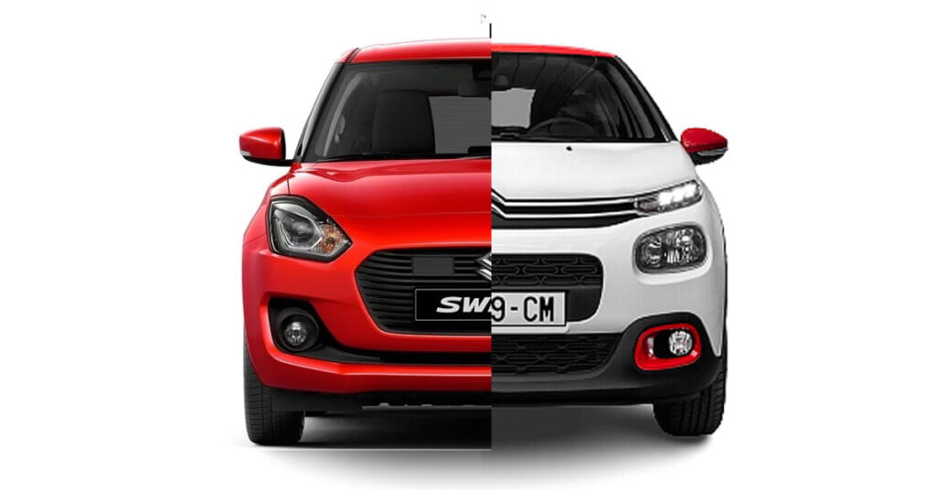 maruti swift and citroen c3