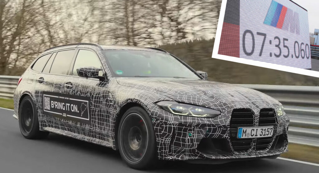 2023 BMW M3 overtook the Nurburgring in 7: 35.060 seconds, setting a new record for station cars