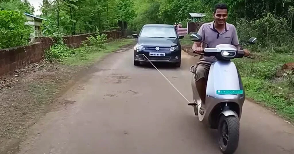 Ola S1 Pro VW Vento trailer