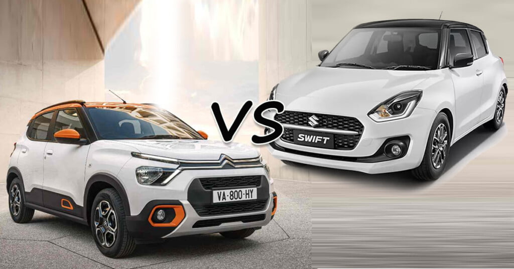 Comparison of Citroen C3 VS Maruti Swift