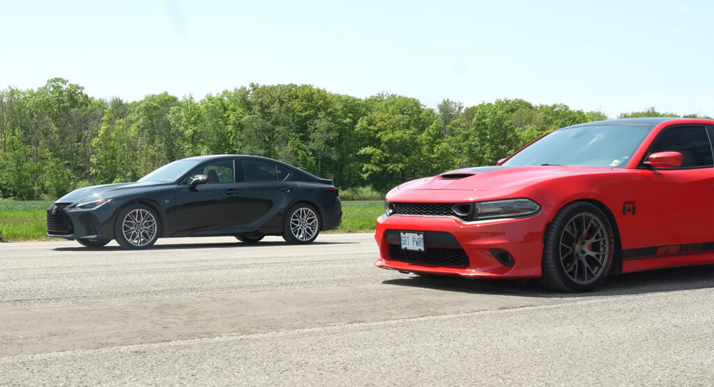 Dodge Charger 392 Vs Lexus IS 500: The Last Battle of V8 Sedans in Natural Air