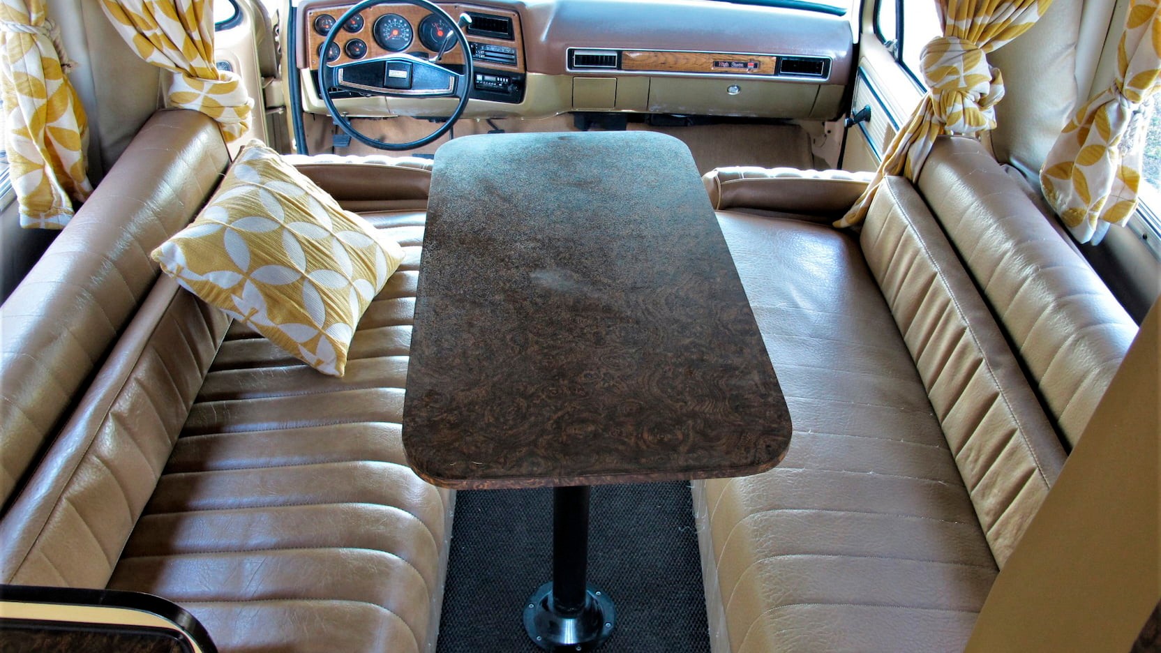 Go under the old school with this beautifully restored 1977 GMC Jimmy Casa Grande
