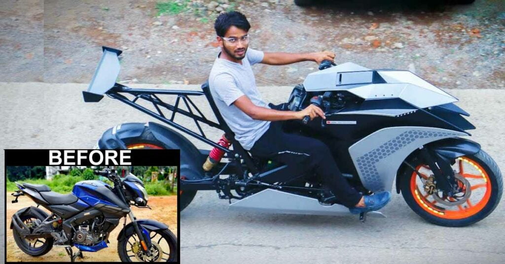 Extra long wheelbase Bajaj Pulsar NS160