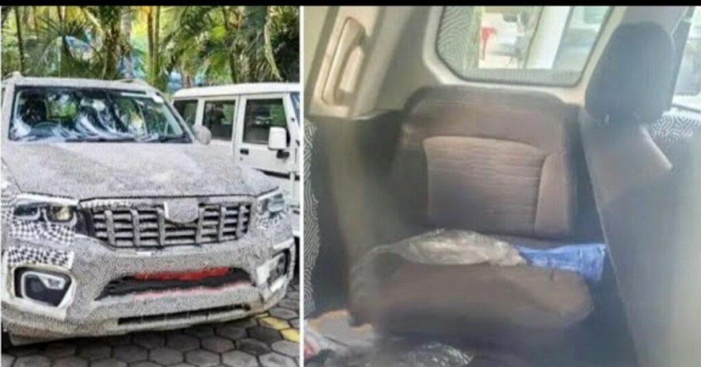 2022 mahindra scorpio n side facing chair