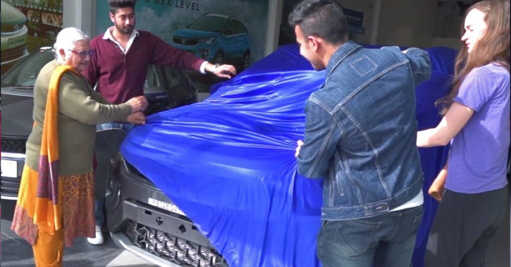 nri surprises grandma Tata Nexon