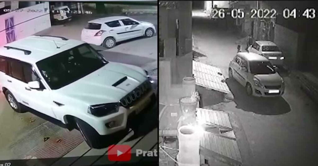Rajindhan thief kidnaps Maruti Swift and uses Mahindra Scorpion Jire