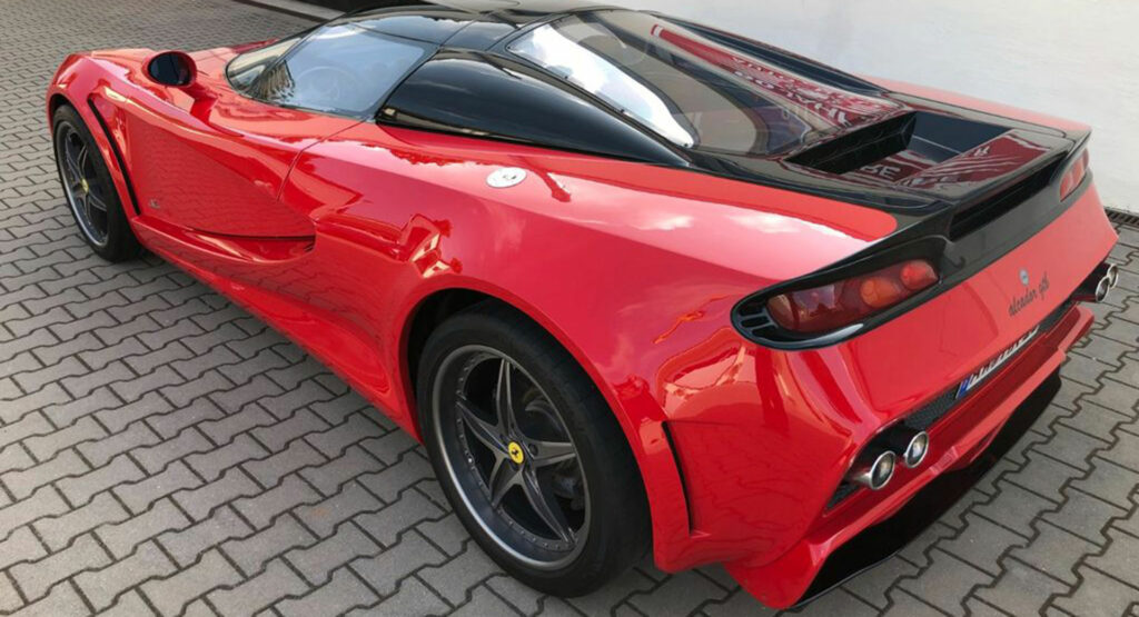 The Sbarro Alcador GTB is five times more expensive than the Ferrari 360 Modena based on it.
