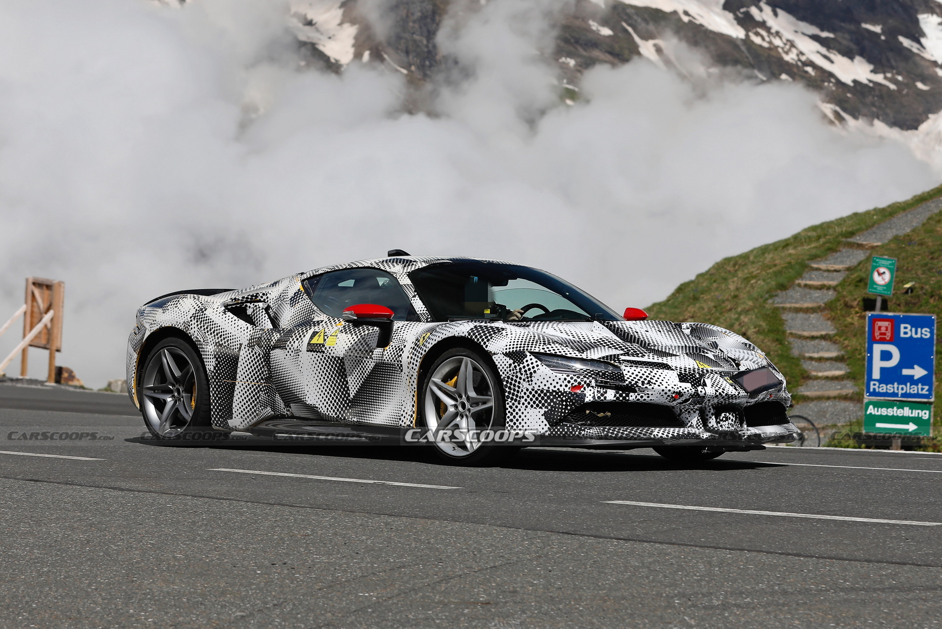 The high-performance Ferrari SF90 has been tested with the new Hypercar Mule