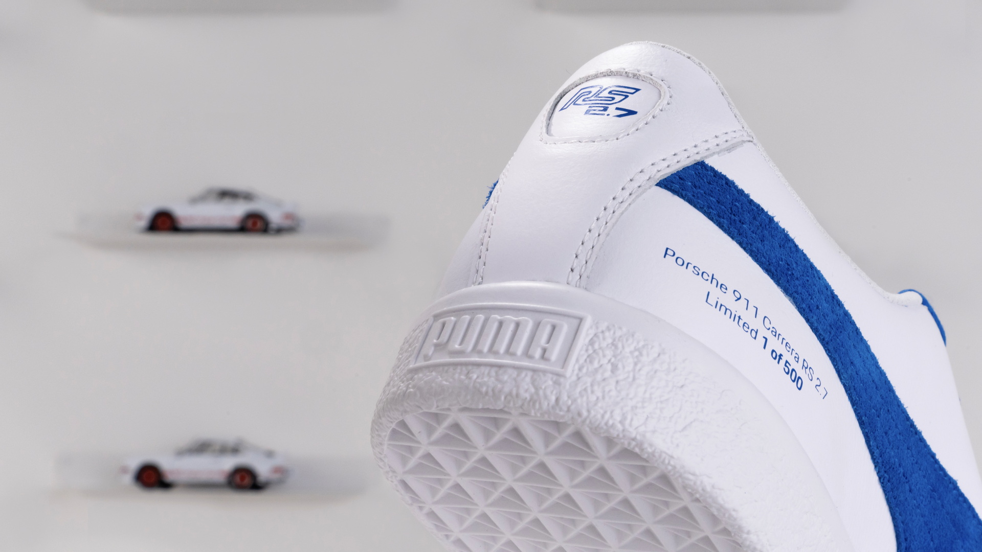 The limited edition Puma Porsche 911 Carrera RS 2.7 celebrates with suede shoes