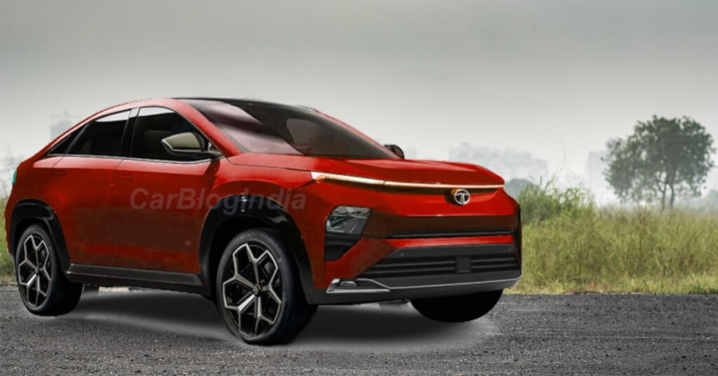 The next generation tata nexon three-quarters of the previous