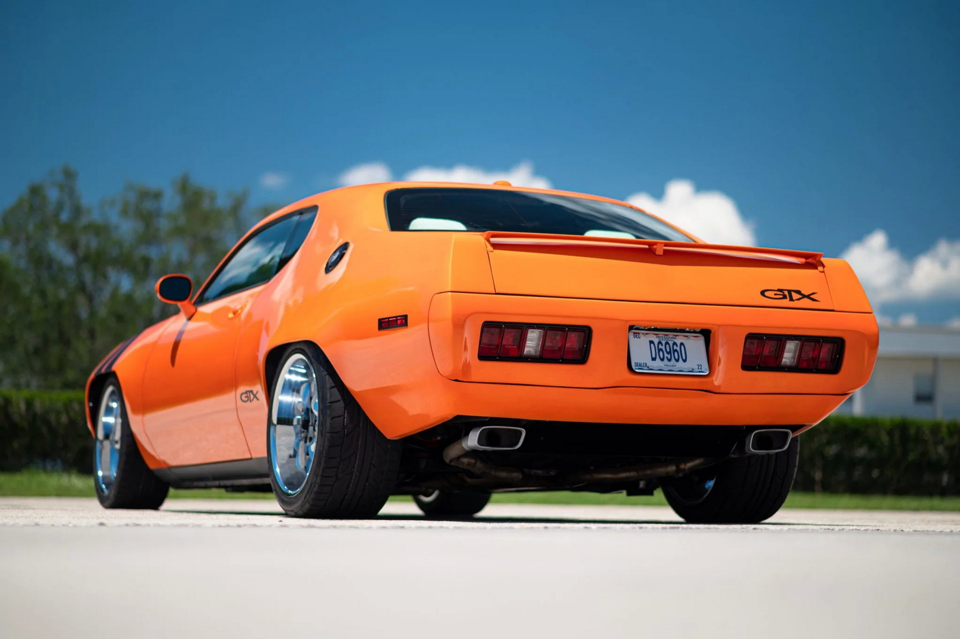 This 2010 Dodge Challenger was redesigned in 1971 to the Plymouth GTX.