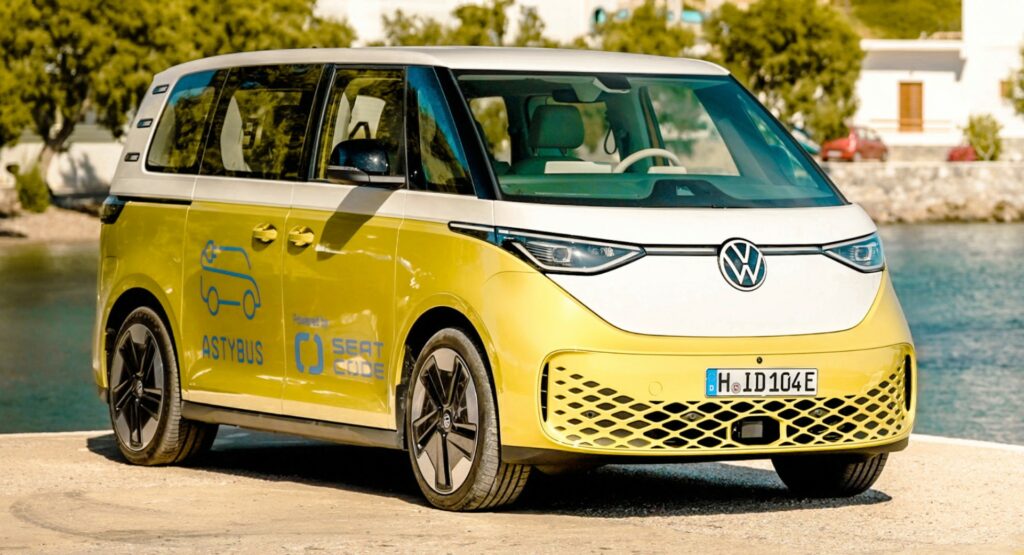 VW identifier. Buzz has joined the raiding program on the Greek island of Astipalia