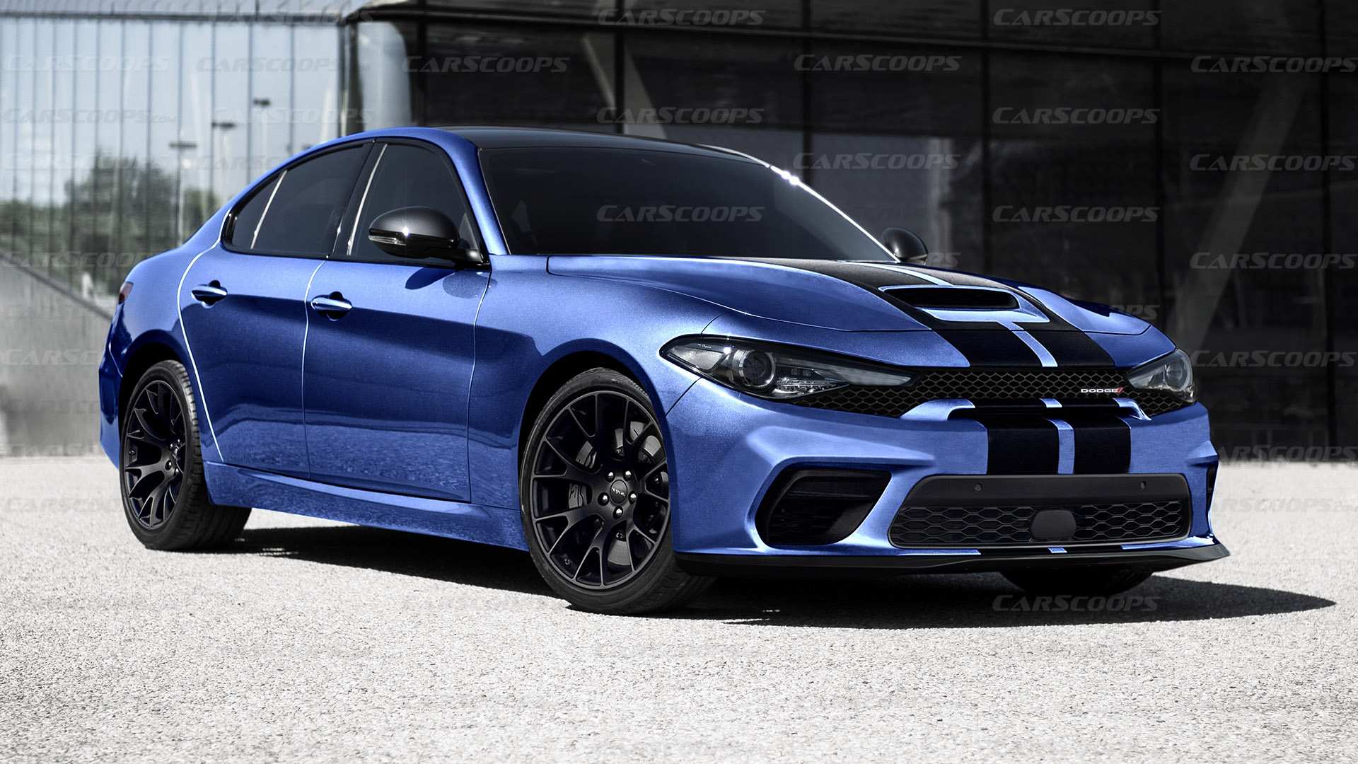 What if Dodge redesigned the Alfa Romeo Giulia for North America?