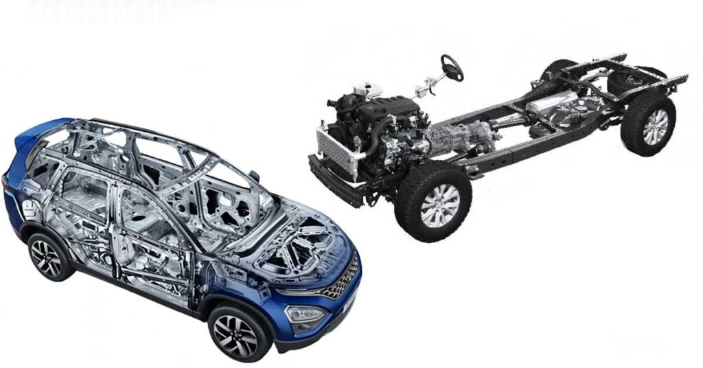 mahindra scorpio n stad frame tata safari monocoque