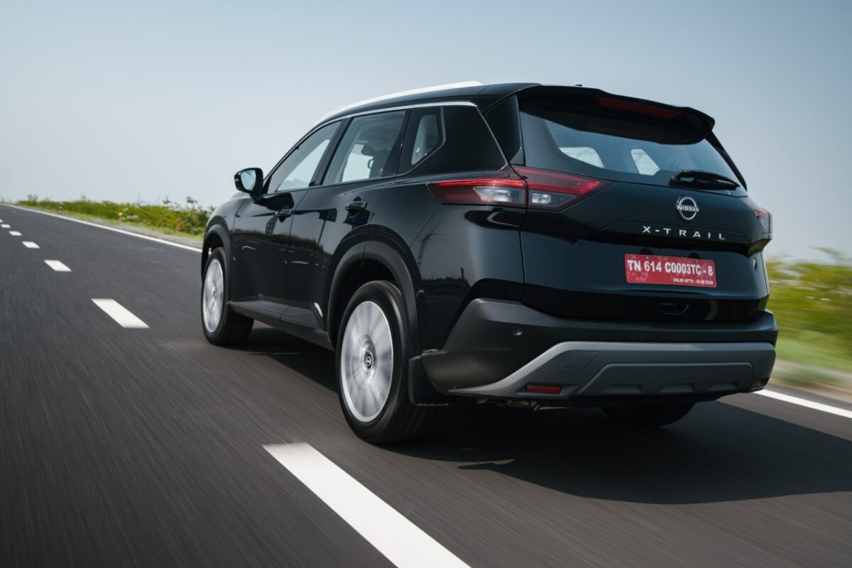 New Nissan X trail Review Image Rear Three Quarters Action Shot Car Blog India New Nissan X trail Review Image Rear Three Quarters Action Shot
