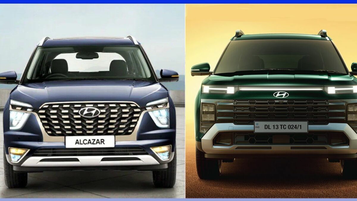 2024 Hyundai Alcazar Facelift Vs Old Model Car Blog India 2024 Hyundai Alcazar Facelift Vs Old Model